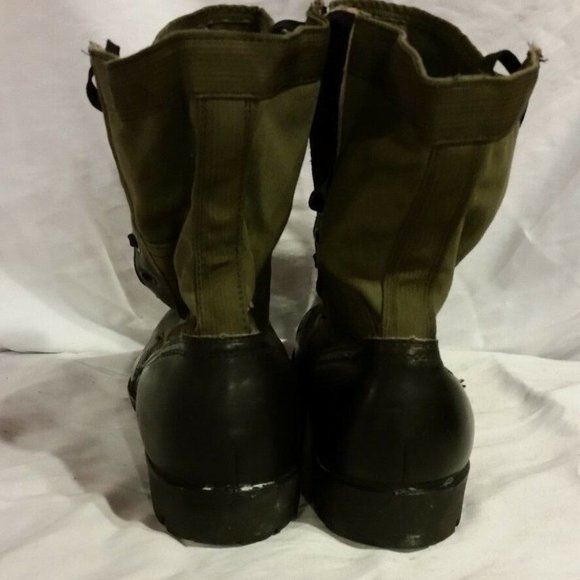 GREEN VIETNAM ERA COMBAT BOOTS 13N SI524 main image 4